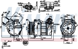 Kompressor, klimatanläggning, JAGUAR,LAND ROVER, 8W8319D629AC, C2D20754, C2D2790, C2D38105, LR010723, LR019135, LR030218, LR056364