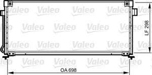 Kondensor, klimatanläggning, SUBARU LEGACY II, LEGACY Kombi II, 73210AC020, 73210-AC020, 73210AC021, 73210-AC021