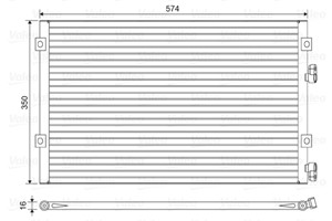 Kondensor, klimatanläggning, CHRYSLER PT CRUISER, 5093 708AA, 5093708AA