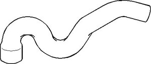 Laddluftslang, Nedre, AUDI A4 B5, A4 B5 Avant, VW PASSAT B5, PASSAT B5 Variant, 8D0 145 828A, 8D0 145 828G