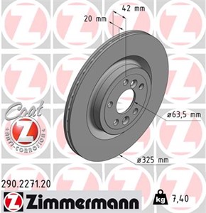 Bromsskiva, Bakaxel, JAGUAR F-PACE, I-PACE, XE, XF II, XF SPORTBRAKE, LAND ROVER RANGE ROVER VELAR, LR090699, T4A2061, T4N1744