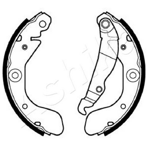 Bromsbackar, sats, Bakaxel, CHEVROLET AVEO Halvkombi, AVEO Sedan, 95017074