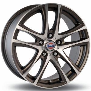 GULF GT1 Satin Gun Metal Machined Face 6.5x15 5/110 ET35 B67.1
