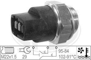 Temperaturswitch, kylarfläkt, AUDI,PORSCHE,VW, 191 959 481 A, 191 959 481 C, 251 959 481, 321 959 481 A, 321 959 481 C, 321 959 481 D, 3
