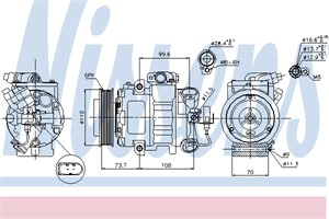 Kompressor, klimatanläggning, AUDI,SEAT,SKODA,VW, 07E01328, 6Q080806G, 6Q0820803B, 6Q0820803D, 6Q0820803DX, 6Q0820803E, 6Q0820803G, 6Q08