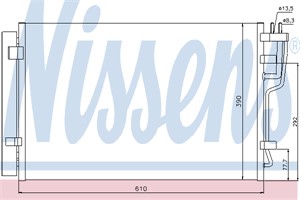Kondensor, klimatanläggning, HYUNDAI ELANTRA Sedan IV, i30, i30 Kombi, KIA CEE'D Halvkombi, CEE'D SW, PRO CEE'D, 97606-2H000, 97606-2H01