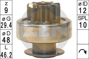 Frihjulsväxel, startmotor, BMW 1-Serie Cabriolet [E88], 5 [F10], 7 [F01, F02, F03, F04], X3 [F25], Z4 Roadster [E89]