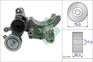 Sträckare, flerspårsrem, TOYOTA LAND CRUISER 90, LAND CRUISER PRADO, LAND CRUISER VAN, 1662030010, 16620-30010
