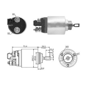 Magnetswitch, startmotor, AUDI,SEAT,SKODA,VW, 020 911 287 A, 12417526238