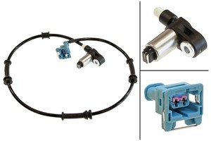 ABS-givare, Sensor, hjulvarvtal, CITROËN SAXO, PEUGEOT 106 II, 4545.81, 9636081480