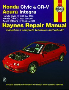 Haynes Reparationshandbok, Honda Civic, CR-V & Acura Integra, Universal