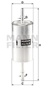 Bränslefilter, FORD,MAZDA,VOLVO, 1212 739, 1348 376, 1465 018, 1465 324, 2M5C-9155-AB, 2M5C-9155-AC, 2M5C-9B072-AB, 31261059, 31271607,