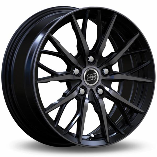 Infiny Spike Bright Black Machined Face Black Lip 9/19 5/112 ET40 B73.1