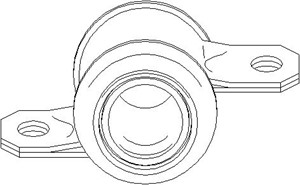 Bussning, länkarm, Bak, Fram, höger eller vänster, CITROËN,PEUGEOT, 3523 94