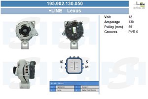 Generator, LEXUS GS, LS, 2706050340