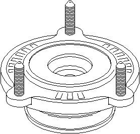 Fjäderbenslager, Fram, höger eller vänster, PEUGEOT 407, 407 SW, 5038 E5