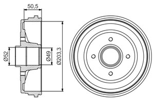Bromstrumma, Bakaxel, RENAULT CLIO III, CLIO Grandtour III, CLIO Skåp/halvkombi III, MODUS / GRAND MODUS, 43 20 217 82R, 82 00 276 843,