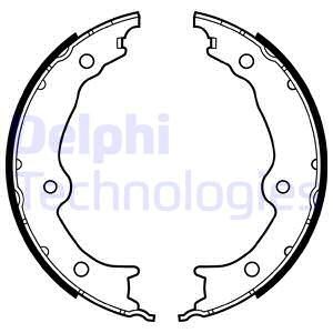 Bromsbackar, sats, Bakaxel, Framför axeln, Höger, Vänster, ACURA MDX, HONDA PILOT, LEXUS GS, RC, 43153STXA01, 46530-30040