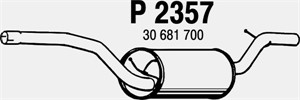 Bakre ljuddämpare, Bak, FORD C-MAX, FOCUS II, FOCUS Cabriolet II, FOCUS C-MAX, FOCUS Sedan II, FOCUS Turnier II, VOLVO C30, S40 II, V50,