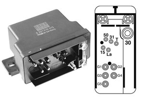 Kontrollenhet, glödstiftsystem, MERCEDES-BENZ 124 Sedan [W124], 124 T-Model [S124], 190 [W201], 005 545 40 32, 006 545 90 32, 007 545 99