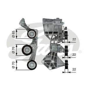 Spännrulle, flerspårsrem, MERCEDES-BENZ A-KLASS [W169], B-KLASS Sports Tourer [W245], 6402001870, 6402002370, 6402002670, 6402002770, 64