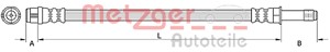 Bromsslang, Bak, Höger, Vänster, AUDI A4 Allroad B8, 8K0 611 775G