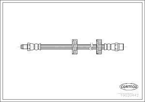 Bromsslang, Framaxel, AUDI,VOLVO,VW, 1272362, 801611707C, 861611707C