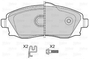 Bromsbeläggsats, Framaxel, OPEL,VAUXHALL, 1605081, 1605092, 1605964, 1605974, 9200108, 93 370 275, 93172261, 93176114, 93184269, 9337027