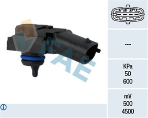 Sensor, insugstryck, VOLVO S60 I, V70 II, 0 9319 0284, 009319 0284, 009841 4529, 09319 0284, 30650014, 30756098, 31272731, 5 0035 0798,