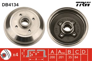Bromstrumma, Bakaxel, CHEVROLET,OPEL,VAUXHALL, 4 18 025, 4 18 051, 90425920, 90509107
