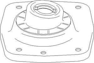 Fjäderbenslager, framaxel höger, framaxel vänster, CITROËN,FIAT,LANCIA,PEUGEOT, 5038 68, 5038 E9, 9405038689