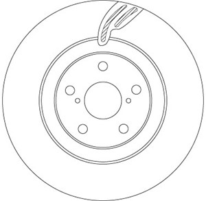 Bromsskiva, Framaxel, framaxel höger, LEXUS GS, RC, 43512-30350