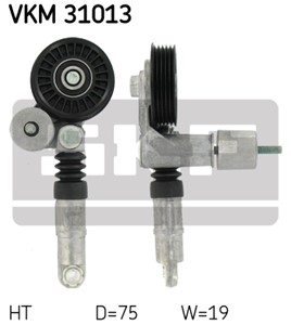 Spännrulle, flerspårsrem, Mitt, Upptill, AUDI,SKODA,VW, 038 145 278, 038 145 299 A, 038 903 315 D, 038 903 315 P