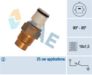 Temperaturswitch, kylarfläkt, LEXUS,TOYOTA, 89428-20060, Q 0015336V001000000, Q 0015336V002000000