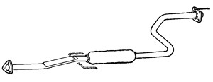 Bakre ljuddämpare, Bak, HONDA CIVIC Sedan V, 18220-SR4306, 18220-SR4405, 18220-SR4A22, 18220-SR4A23, 18220-SR4A24, 18220-SR4E21, 18220-S