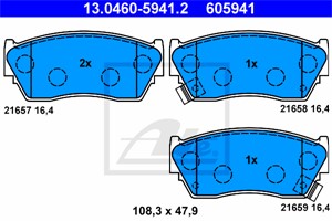 Bromsbeläggsats, Framaxel, NISSAN 100NX, SUNNY III, SUNNY Hatchback III, SUNNY Liftback III, 41060-50Y94, 41060-62C90, 41060-63C90, 4106