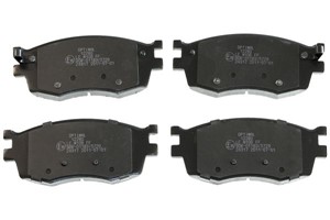 Bromsbeläggsats, Framaxel, HYUNDAI ACCENT III, ACCENT Sedan III, i20 I, KIA RIO II, RIO Sedan II, 581011GA00, 581011GE00, 581011JA10
