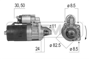 Startmotor, ALFA ROMEO,CHRYSLER,DODGE,JEEP,ROVER, 195270503000, 35532041F, 60412969, 605129690
