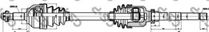 Drivaxel, framaxel höger, CITROËN C5 III, C5 Break III, PEUGEOT 407, 407 SW, 407 SW Skåp / kombi, 1271345, 12713459, 1271527, 12715272,