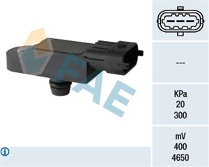Sensor, laddtryck, ABARTH,ALFA ROMEO,DACIA,FIAT,LANCIA,NISSAN,OPEL,RENAULT,SUZUKI, 0000055219295, 000283538, 13 20 767, 18590-84A50, 185