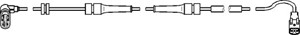 ABS-givare, Sensor, hjulvarvtal, framaxel höger, CITROËN C8, FIAT ULYSSE, LANCIA PHEDRA, PEUGEOT 807, 1493883080, 4545 95