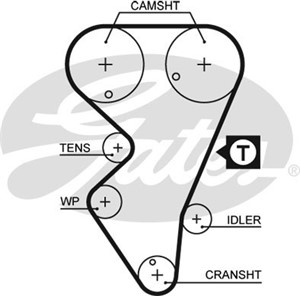 Kamrem, CITROËN BX, PEUGEOT 309 II, 405 I, 405 Break I, 0816.40, 081640, 91540557, 91541318
