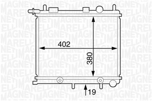 Kylare, motorkylning, CITROËN C2, C3 I, C3 II, C3 Pluriel, PEUGEOT 1007, 207, 207 Sedan, 207 SW, 1330 C2, 1330.C0, 1330.C2, 1330.W8, 133
