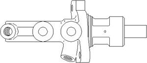 Huvudbromscylinder, MERCEDES-BENZ E-KLASS [W210], E-KLASS T-Model [S210], 005 430 72 01, A005 430 72 01