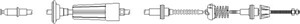 Vajer, koppling, SEAT AROSA, VW LUPO I, POLO, POLO III, 6N2 721 335, 6N2 721 335A, 6N2 721 335B
