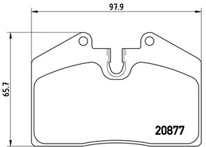 Bromsbeläggsats, AUDI,FERRARI,PORSCHE, 8A0698451, 8A0698451A, 8A0698451B, 93035193802, 93035193803, 93035193804, 93035193805, 9303519401