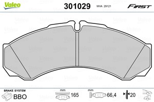 Bromsbeläggsats, Bakaxel, Framaxel, IVECO,RENAULT,RENAULT TRUCKS, 1906401, 1906416, 2992339, 42535791, 5001850859