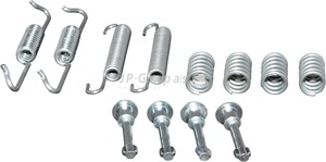 Tillbehörssats, bromsbackar, parkeringsbroms, Bakaxel, AUDI,BMW,PORSCHE,VW, 1644200720, 34410002718, 34410005300, 34410034783, 344100383