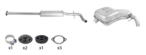 Avgasrör, VOLVO S80 I, 30652229, 30919995, 6842636, 8624765, 9179056, 9186408, 9404421, 9492257, 9979238