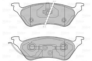 Bromsbeläggsats, Bakaxel, CHRYSLER VOYAGER IV, VOYAGER / GRAND VOYAGER III, DODGE CARAVAN, GRAND CARAVAN, JEEP CHEROKEE, 5019 805AA, 501